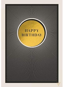 VT01 Gift Card - Happy Birthday Gold Circle